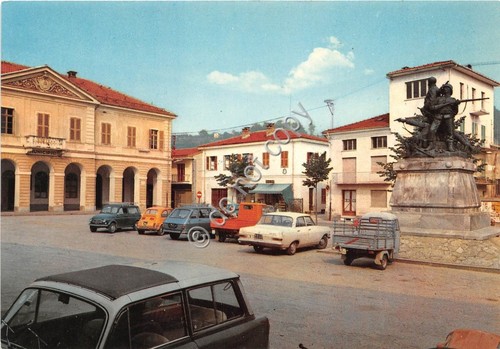 Cartolina peveragno piazza - cartolina,