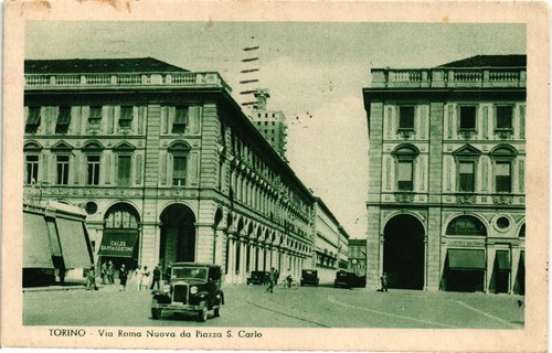 Torino città auto piazza - -,
