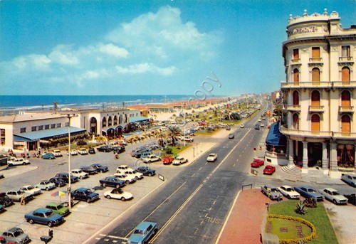 Cartolina viareggio albergo - viareggio,