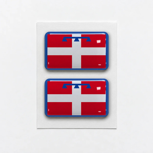 Adesivi piemonte bandiera - 2,