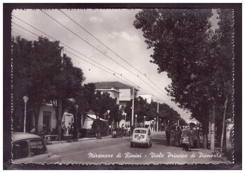Cartolina miramare viale - miramare,